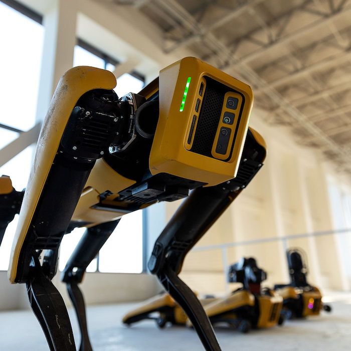 D'abord conçu pour l'armée, le robot-chien Spot de Boston Dynamics est finalement proposé au domaine civil