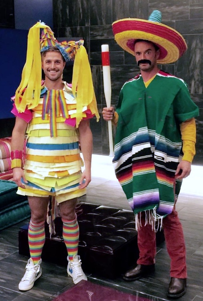 Pinata et mexican qui veut la detruire deguisement groupe, comment s'habiller, déguisement en commun