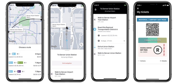 En plus de fusionner ses services au sein d'un même application, Uber élargit ses informations aux transports publics