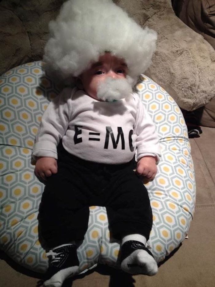 Einstein original deguisement halloween fille ou deguisement bebe garcon, simple costume à faire soi meme 