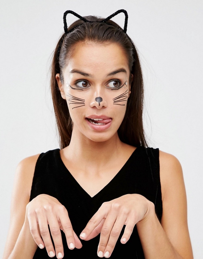 1001 Idees De Maquillage Chat A Realiser Pour Halloween