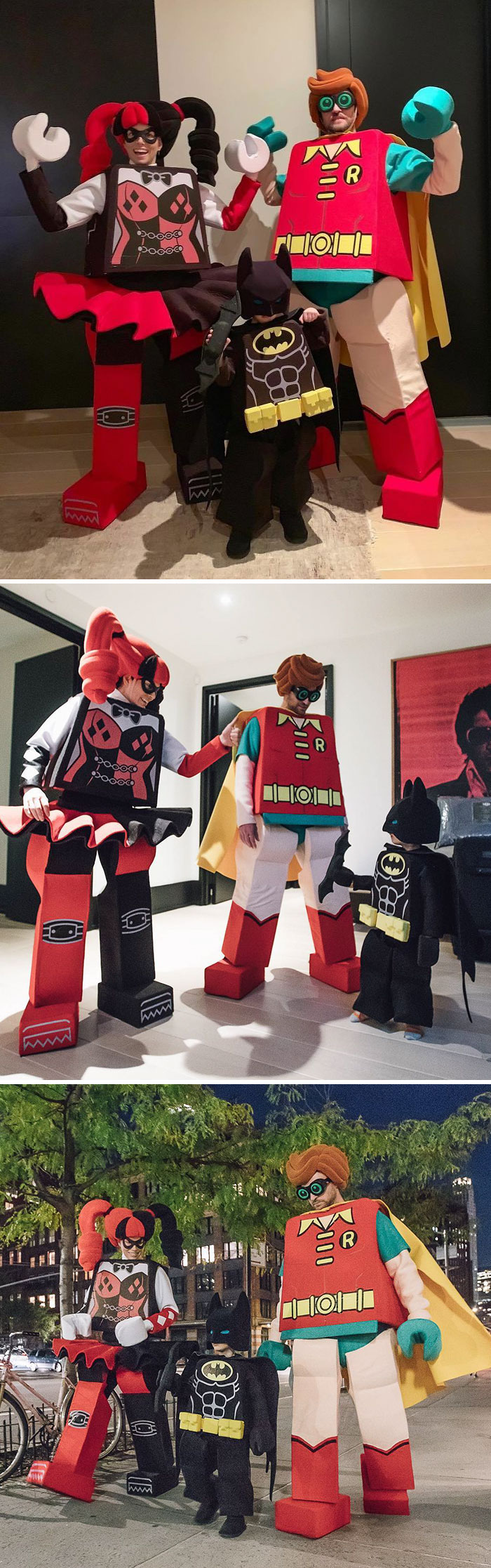 Lego famille deguisement drole groupe, la meilleure idée costume halloween