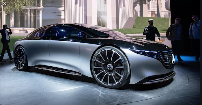 La berline de luxe électrique de Mercedes a été dévoilée au Salon de l'auto de Francfort