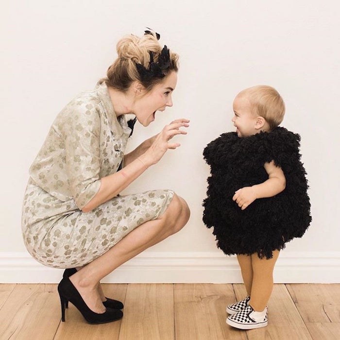 Mère et fille costumes adorables, deguisement bebe fille, chouette idée comment s’habiller