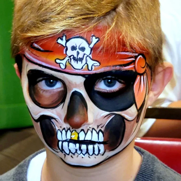 idee de maquillage petit garcon pour halloween