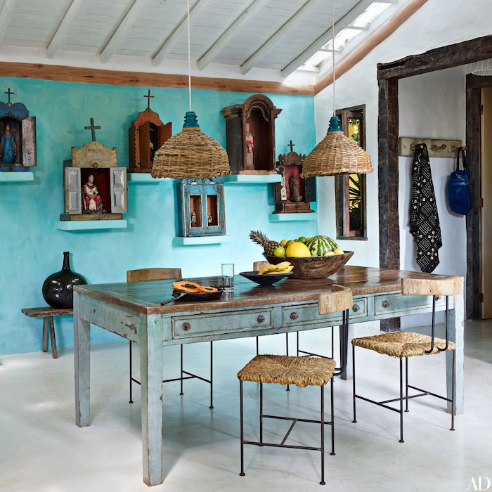 Cool idée table à manger relookée, quelle peinture pour repeindre un meuble en bois, relooking meuble