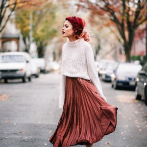 La jupe longue d'hiver : un élément phare de la tenue saisonnière