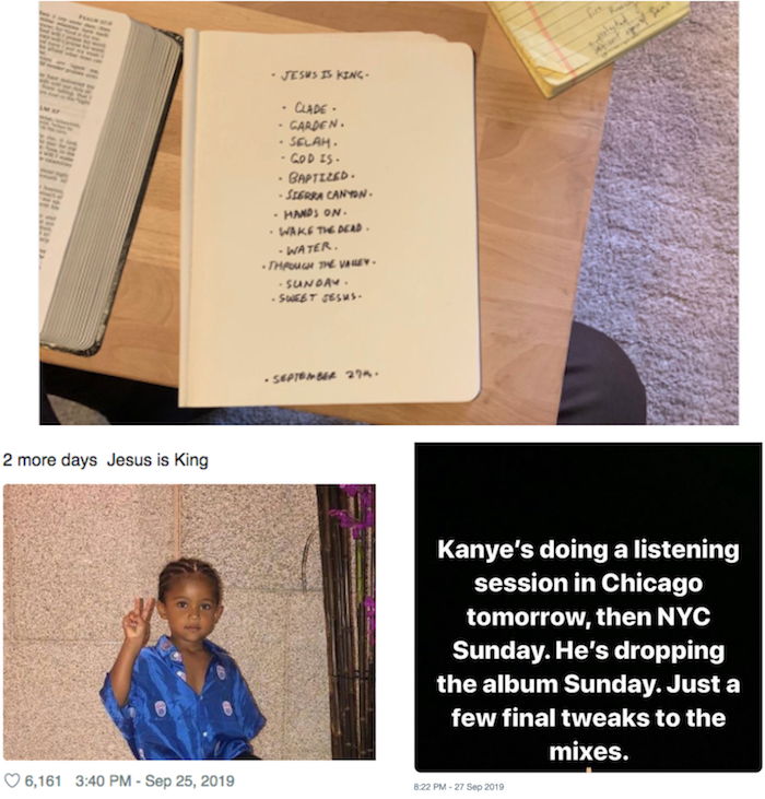 Alors qu'il devait sortir le 27 septembre dernier, l'album Jesus Is king de Kanye West a été reporté à une date inconnue