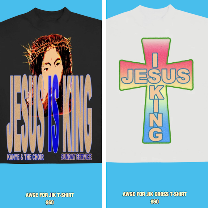 Kanye West lance une seconde collection de vêtements officiels Jesus Is King conçue par AWGE
