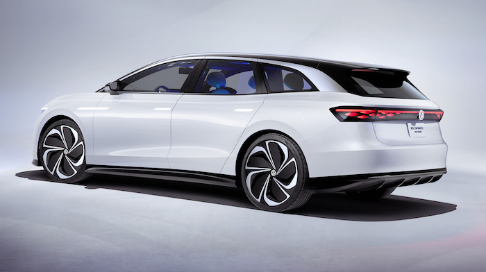 Volkswagen a dévoilé son break concept car ID Space Vizzion au salon de l'auto de LA