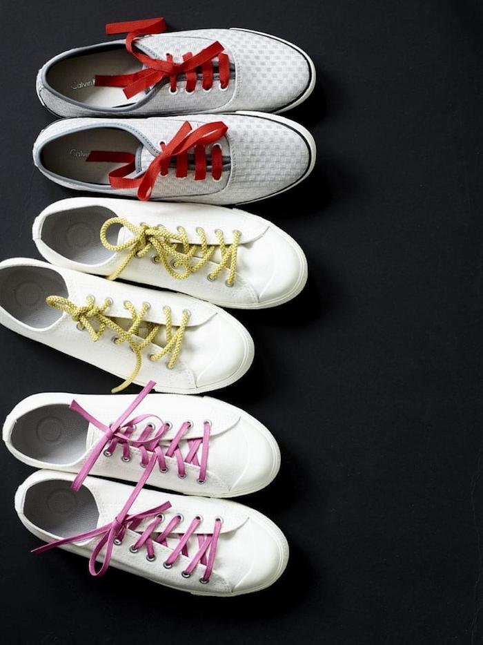 Lacets colorés personnaliser ses chaussures, idée originale pour customiser ses chaussures