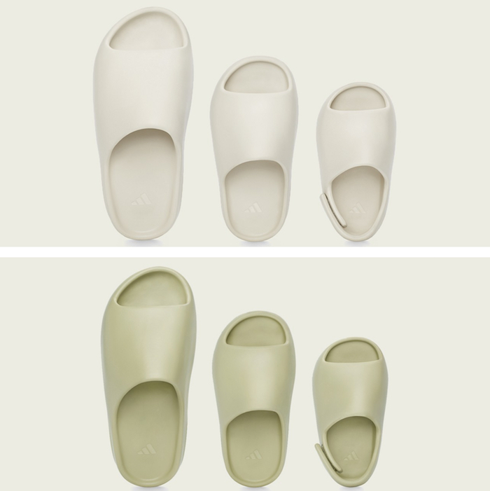 Destinée aux adultes, enfant et bébé, la sandale Yeezy Slide conue par adidas et Kanye West sera disponible en ligne ce 6 décembre