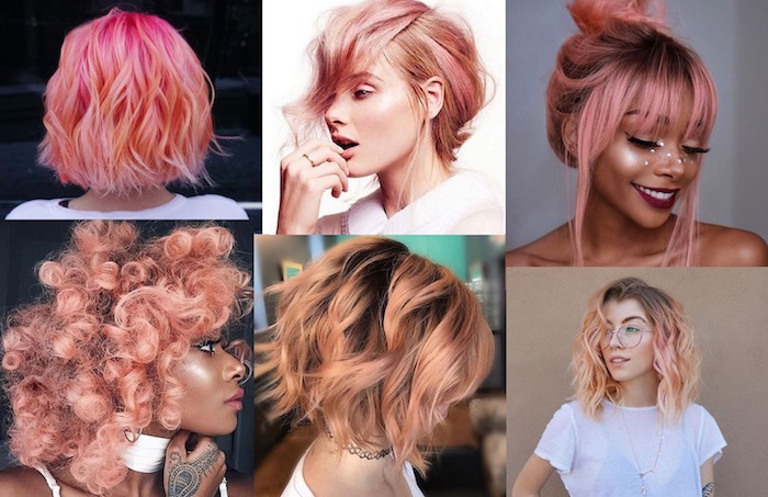 Coupe de cheveux femme 2020 moderne, différents modèles de coiffure pour femme à couleur blorange tendance rose pink cheveux