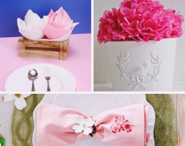 comment faire une decoration de table en serviettes de papier pliage serviette en fleur lotus facile technique pliage origami