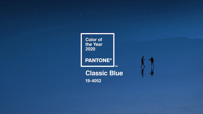 couleur pantone 2020, le bleu classique, idée quelle couleur de peinture tendance pour 2020