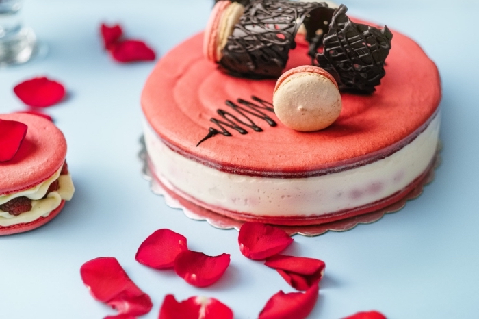 idée de dessert original pour le repas saint valentin, recette sucrée au fromage blanc et biscuits pour la fête d'amour