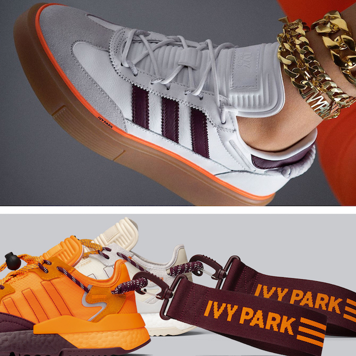 La collection IVY Park x Adidas par Beyoncé contient trois paires de sneakers, dont des Ultra Boosts et des Sleek Super 72