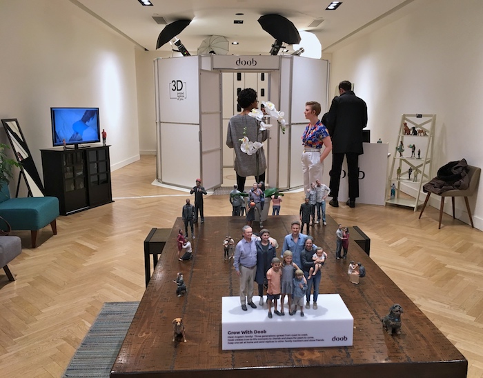 Selfie booth, scaner sa figure ou sa tete pour creer une sculpture 3D de vous et votre famille