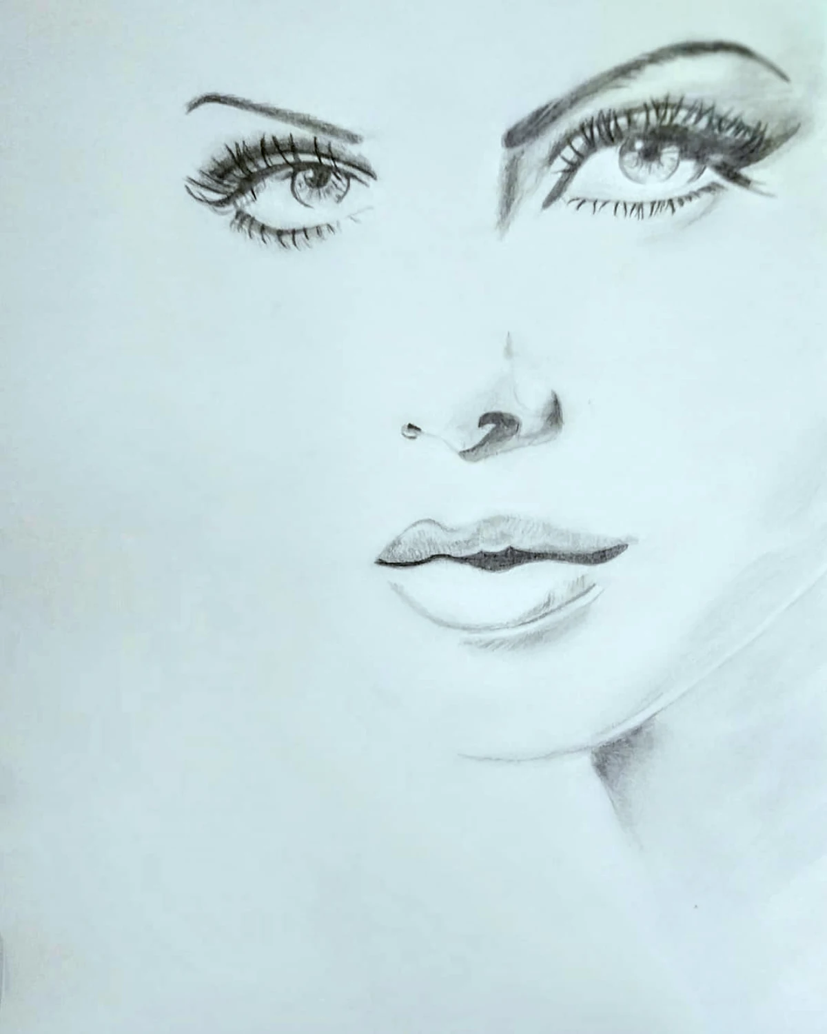 exemple de dessin au crayon d un visage