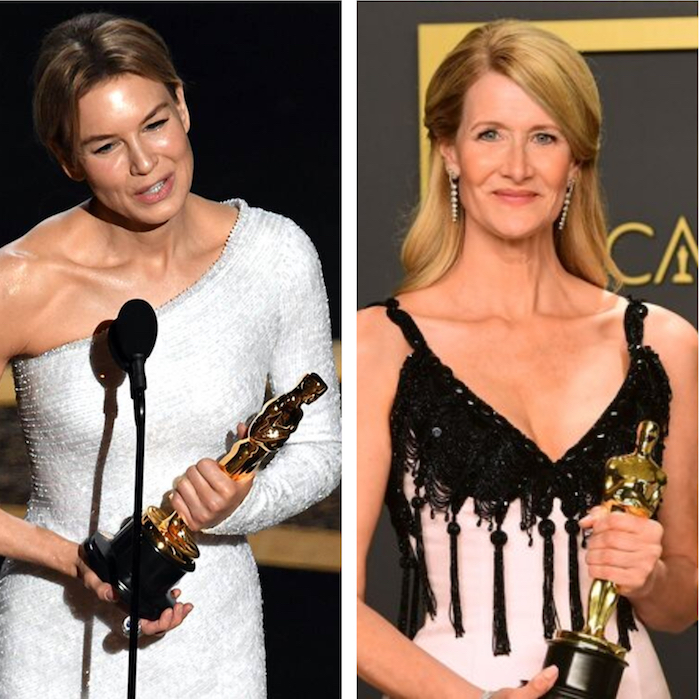 Renee Zellweger repart avec l'Oscar 2020 de la meilleure actrice et Laura Dern avec celui du meilleur second rôle féminin