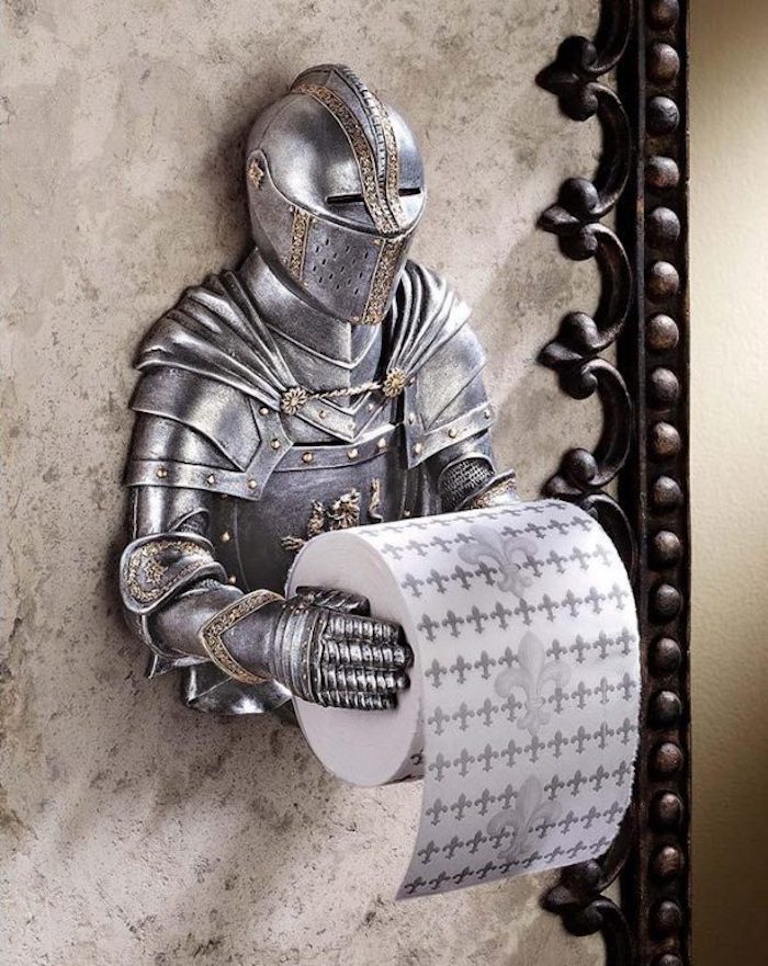 Chevalier metal pour tenir le papier toilette modele de salle de bain, la plus belle décoration murale 