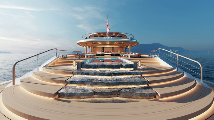 Aqua, le yacht super luxe à moteur à hydrogène de la marque hollandaise Sinot devrait prendre la mer en 2024