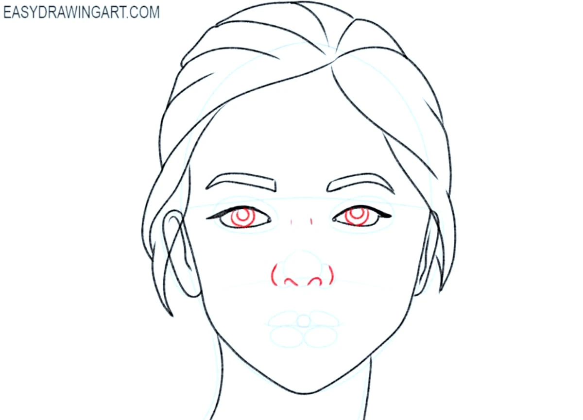 tutoriel pour dessiner un visage de femme faciles