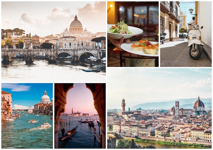 Italie Rome et Venise vues, la cathédrale de Florence, cool idée vacances quel pays à visiter 