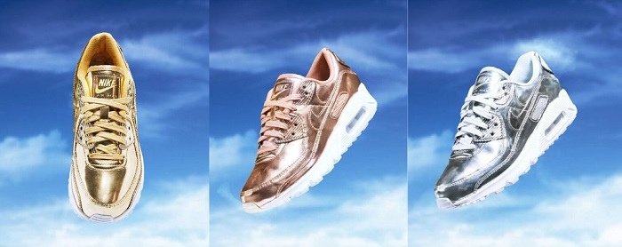 Pour le AM Day, Nike dévoile un trio de finitions Metallic pour son Air Max 90