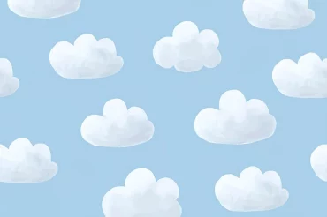 fond d ecran aesthetic kawaii ciel bleu wallpaper nuages blanches