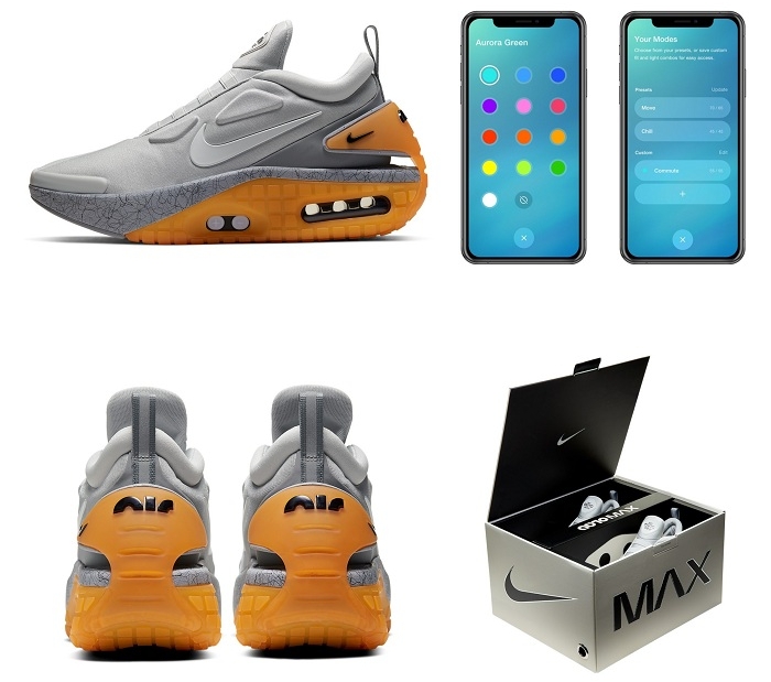 Sortie exclusivement au Japon le jour de l'Air Max Day 2020, l'Adapt Auto Max et ses lacets automatiques se contrôlent par application Nike dédiée