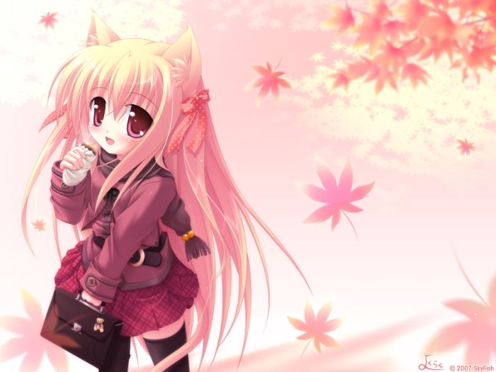 fond d écran manga fille de couleur rose sur theme fond cran automne, idee image manga à imprimer