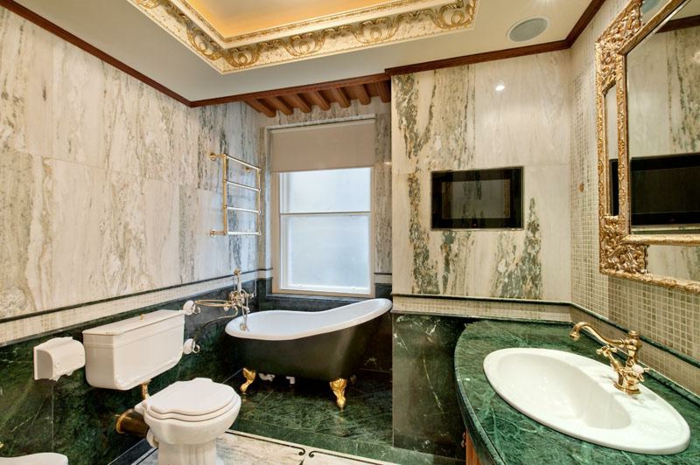 Marbre salle de bain verte, idée quelle couleur pour une salle de bain choisir beige en association de vert
