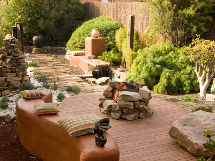 Comment aménager la terrasse pour sembler zen, terrasse exterieur, aménager une terrasse jardin avec meubles