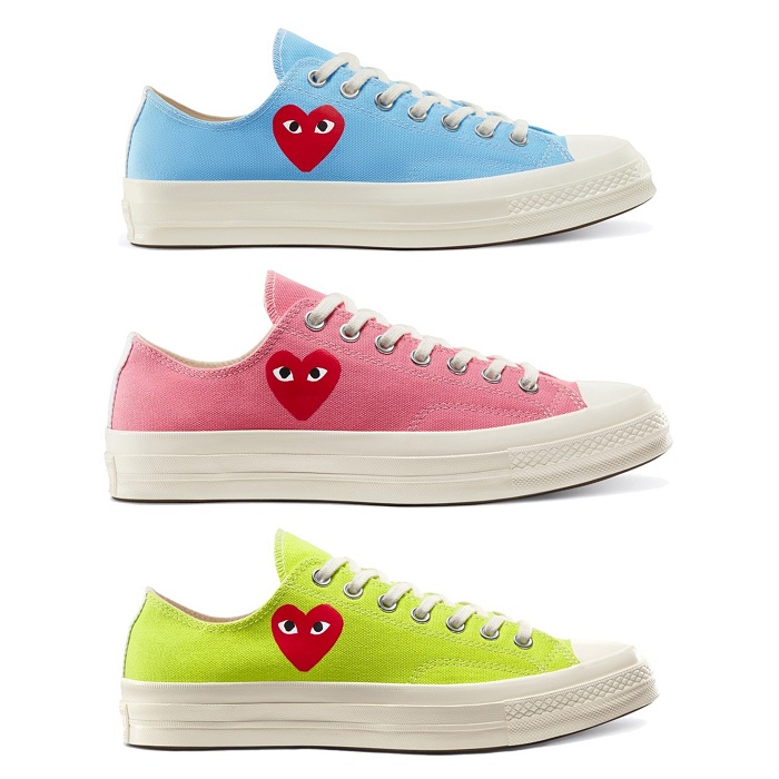converse cdg homme rose