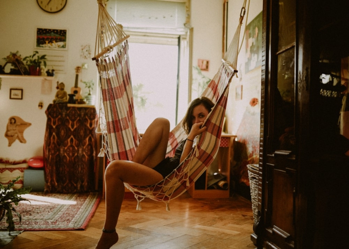Hamac femme fond d'écran d été, image fond d'écran, les plus belles photos maison hippie 