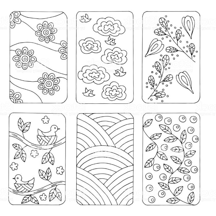 cartes de printemps à colorier, idee coloriage de paques facile et original avec motifs vegetaux