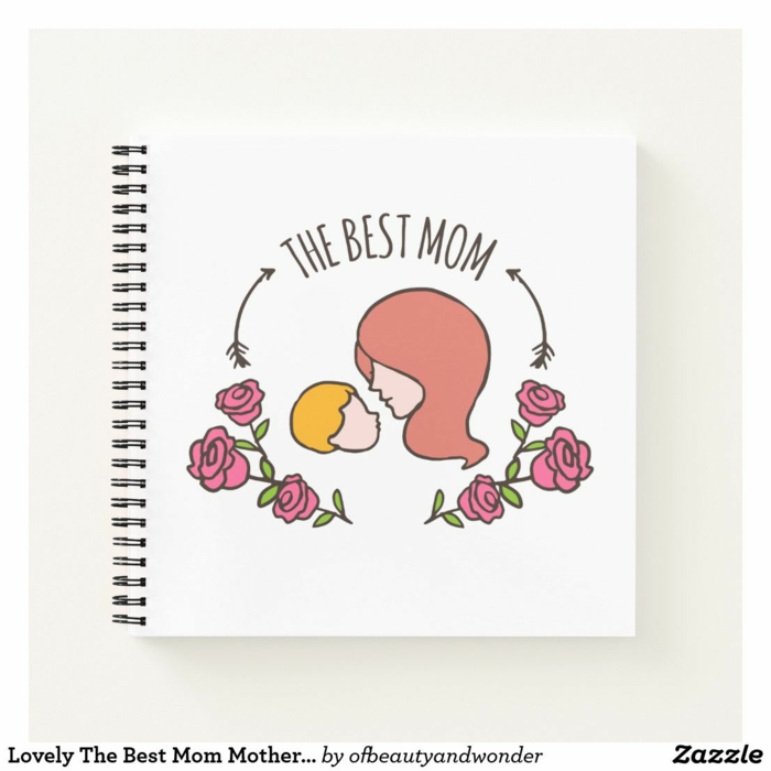 Petit livre album pour sa mere activité créative pour la fete des meres, dessin pour la fête des mères