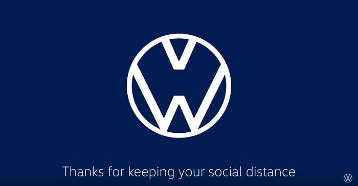 Les marques automobile comme Volkswagen modifie leurs logos pour coller à l actualité du coronavirus