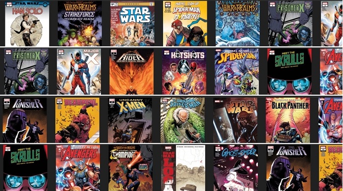 Découvrez l'ofre chonologique Marvel Comics avec un accès gratuit à certains titres jusqu'au 4 mai