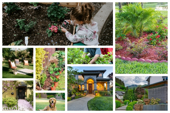 Planter des fleurs et des plantes vertes, idée comment paysager son jardin, préparer son espace extérieur pour l'été