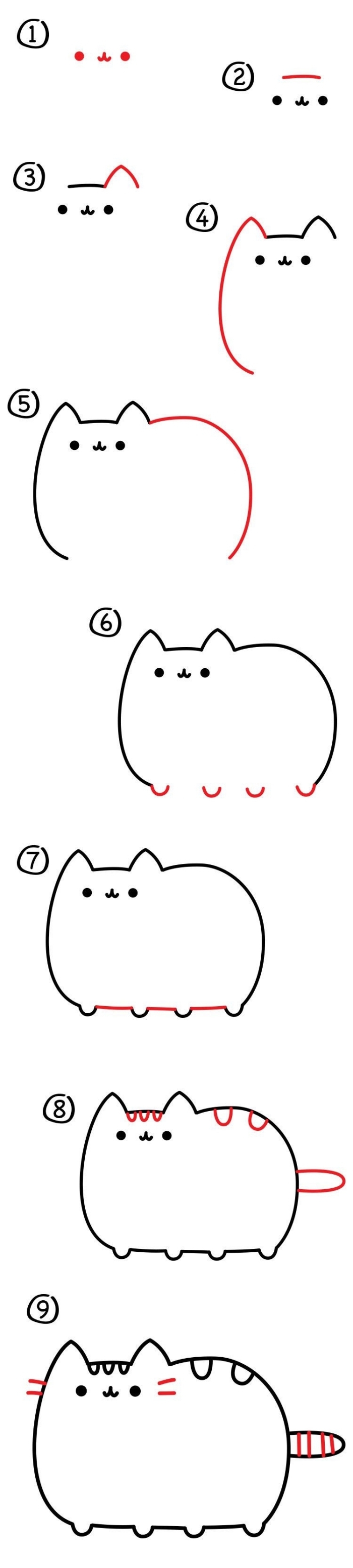 1001 Exemples Et Tutoriels Comment Dessiner Un Chat