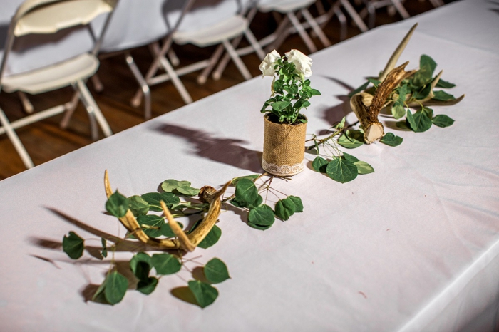 Garder la simplicité dans la conception decoration table mariage champetre, deco de table champetre