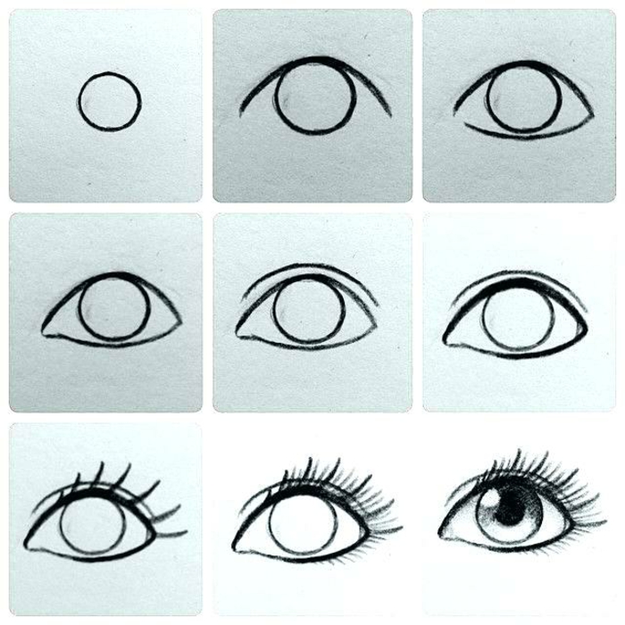 Comment dessiner des yeux, dessin oeil avec poupiles, dessin facile a faire, dessin au crayon image magnifique de fille