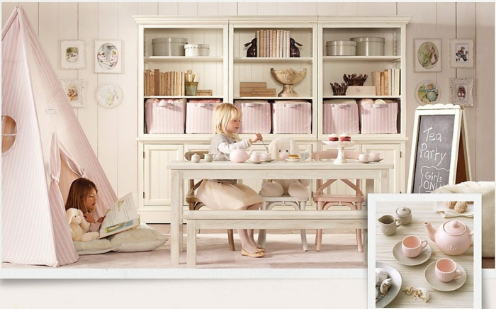 1001 + idées de décoration de chambre de fille en rose et gris