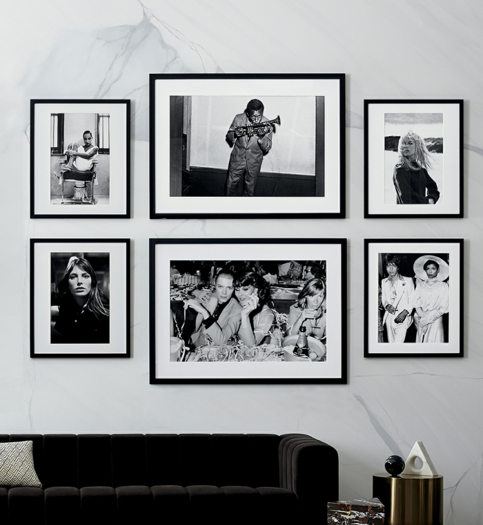Comment creer un photo mut originale idée comment décorer un mur avec cadre pele mele photo noir et blanc
