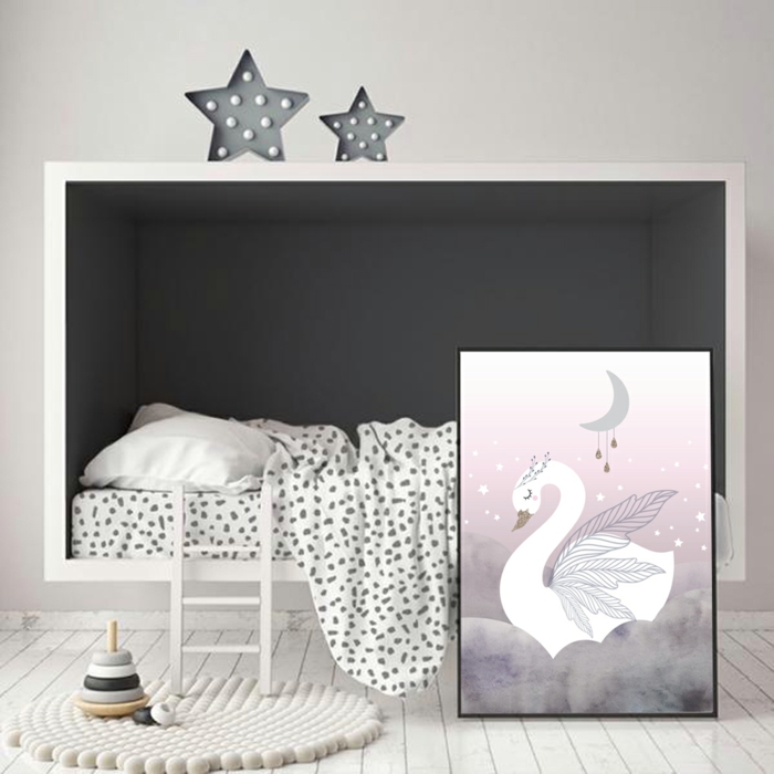 1001 Idees De Decoration De Chambre De Fille En Rose Et Gris