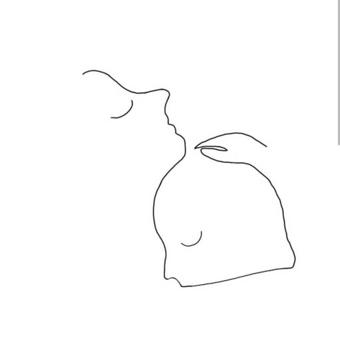 Une seule ligne pour deux personnes en embras dessin triste facile a reproduire, comment apprendre à dessiner femme