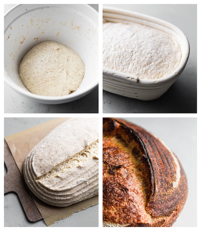 comment faire son pain au levain maison avec farine blanche, recette facile de levain