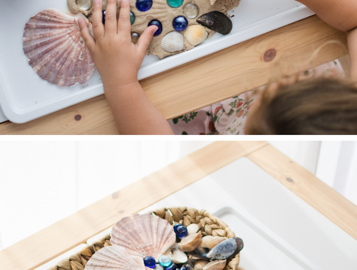 activité créative enfant été avec pâte à sel recette avec sable idée atelier créatif été enfant